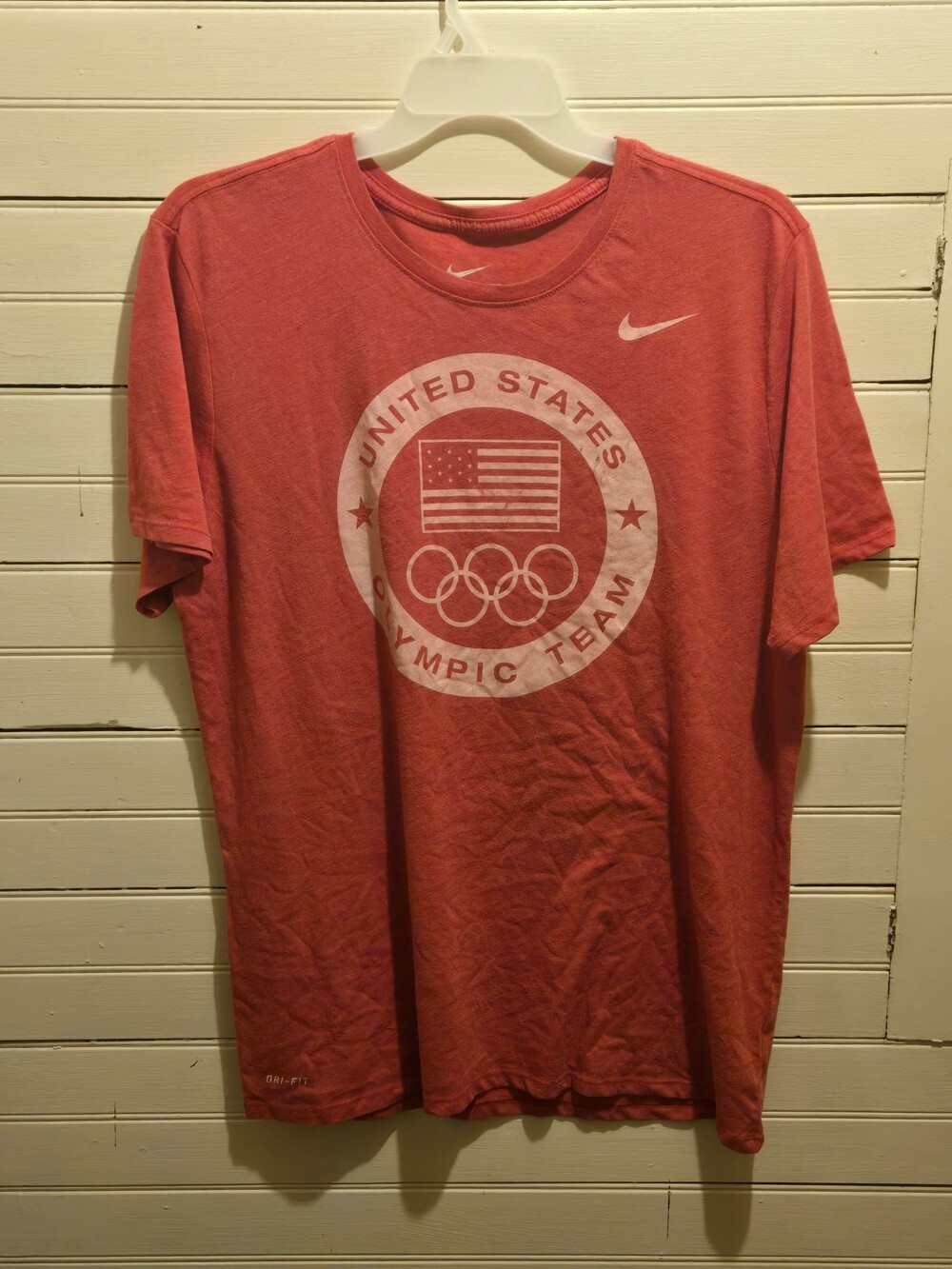 Nike Shirt Mens XL Dri-Fit United States Olympic Team Graphic Red